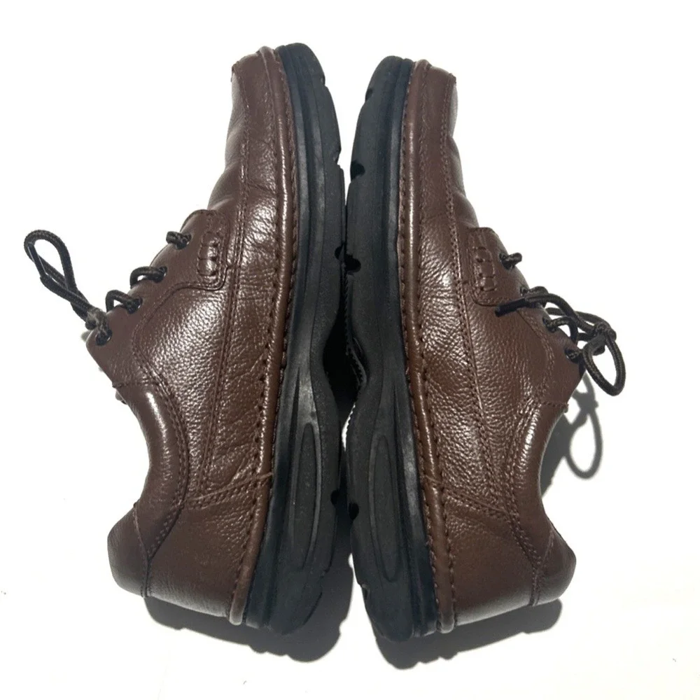 Nunn Bush Brown Leather‎ Comfort Gel Lace Up Casual Dress Shoes Mens Size 12